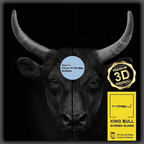 KÍNH CƯỜNG LỰC IPHONE CAO CẤP MIPOW KINGBULL 3D PREMIUM FOR IPHONE 11 PRO MAX - HÀNG CHÍNH HÃNG