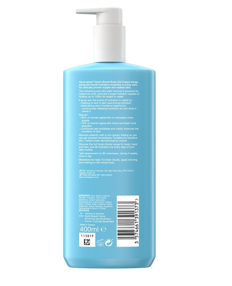 Dưỡng thể Neutrogena Hydro Boost Body Gel Cream 400ml