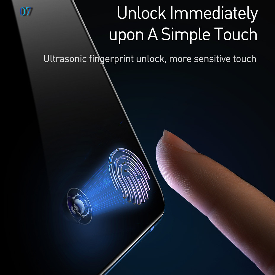 Hình ảnh Bộ 2 miếng dán màn hình kính cường lực Full 3D chống tia UV cho Samsung Galaxy S20 Plus hiệu Baseus (Mỏng 0.25mm, độ trong HD, cảm ứng vân tay cực nhạy, chống va đập và bảo vệ màn hình) - Hàng nhập khẩu