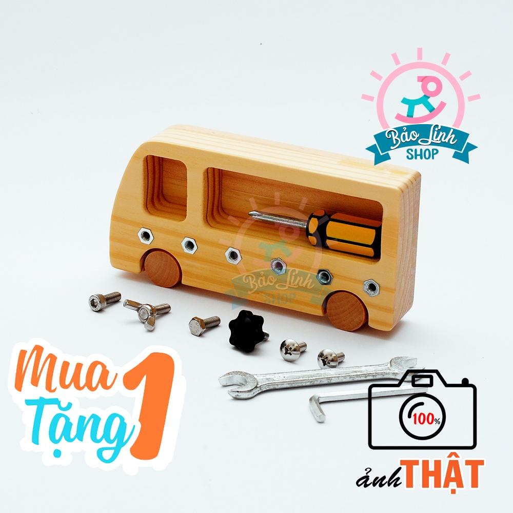 Đồ chơi gỗ bảng bận rộn Busy Bus cho bé 3-5 tuổi phát triển trí tuệ, phát triển kỹ năng cơ bản|
