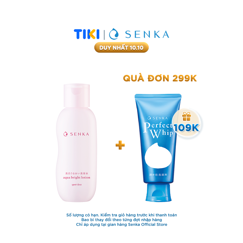 Lotion làm mềm và dưỡng trắng da Senka Aqua Bright 200ml