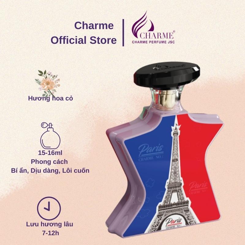 Nước hoa nữ cao cấp, Charme N0.1 Paris, lưu hương lâu, đầy bí ẩn, dịu dàng và lôi cuốn, thanh lịch, 100ml