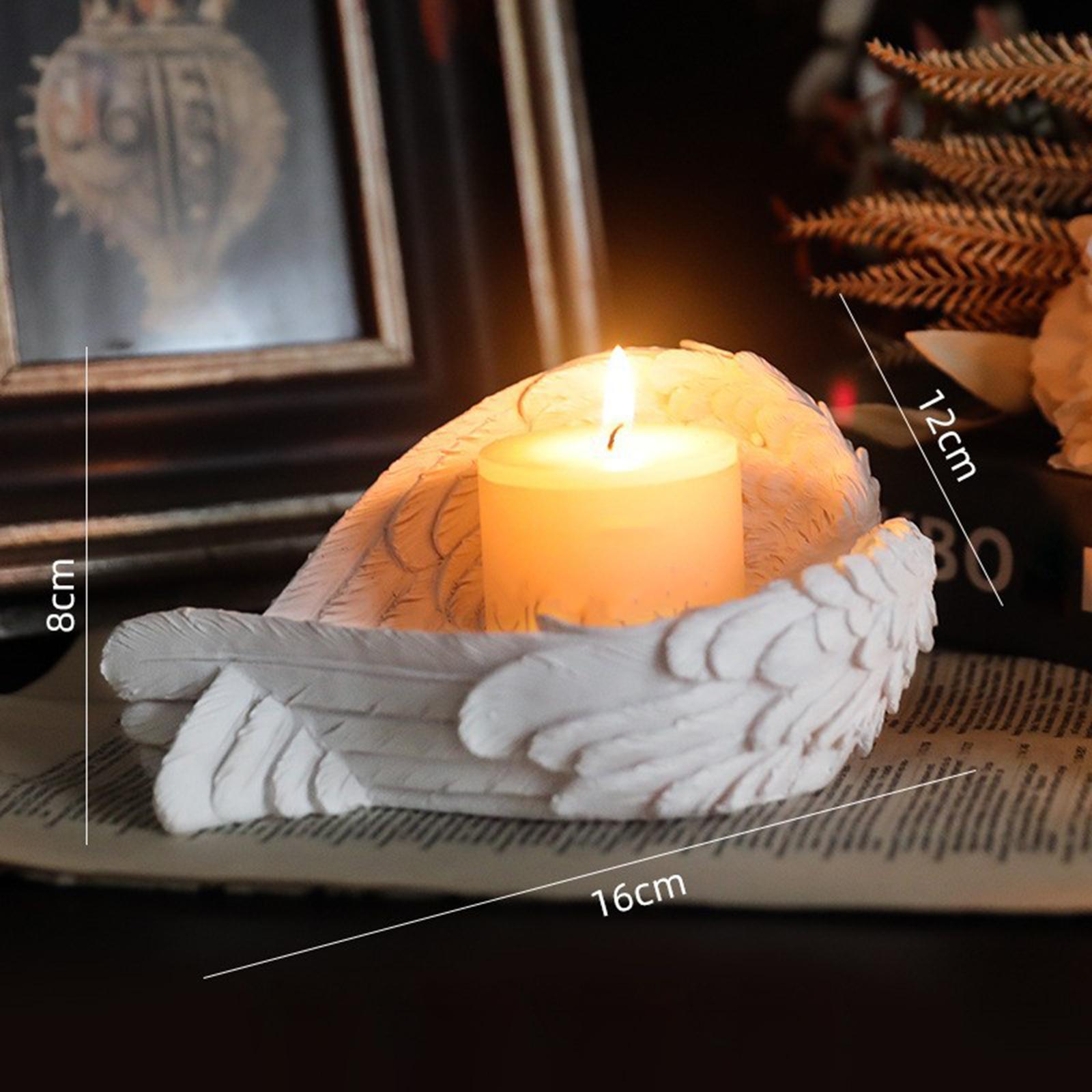 Resin Angel Candlestick Candle Holder Remembrance Memory Accessories