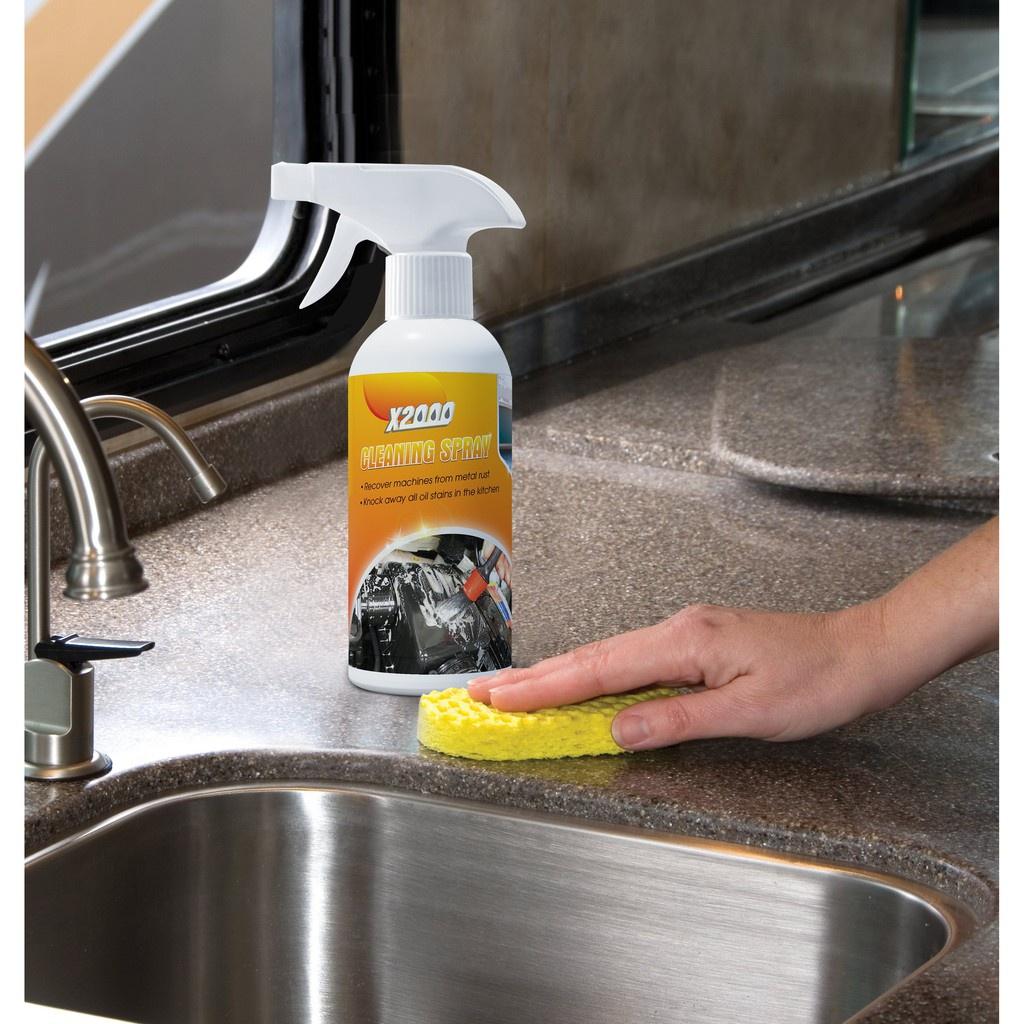 Chai xịt tẩy rửa nhà bếp đa năng siêu sạch Clean Spray X2000, nước tẩy rửa đánh bay mọi vết bẩn cứng đầu