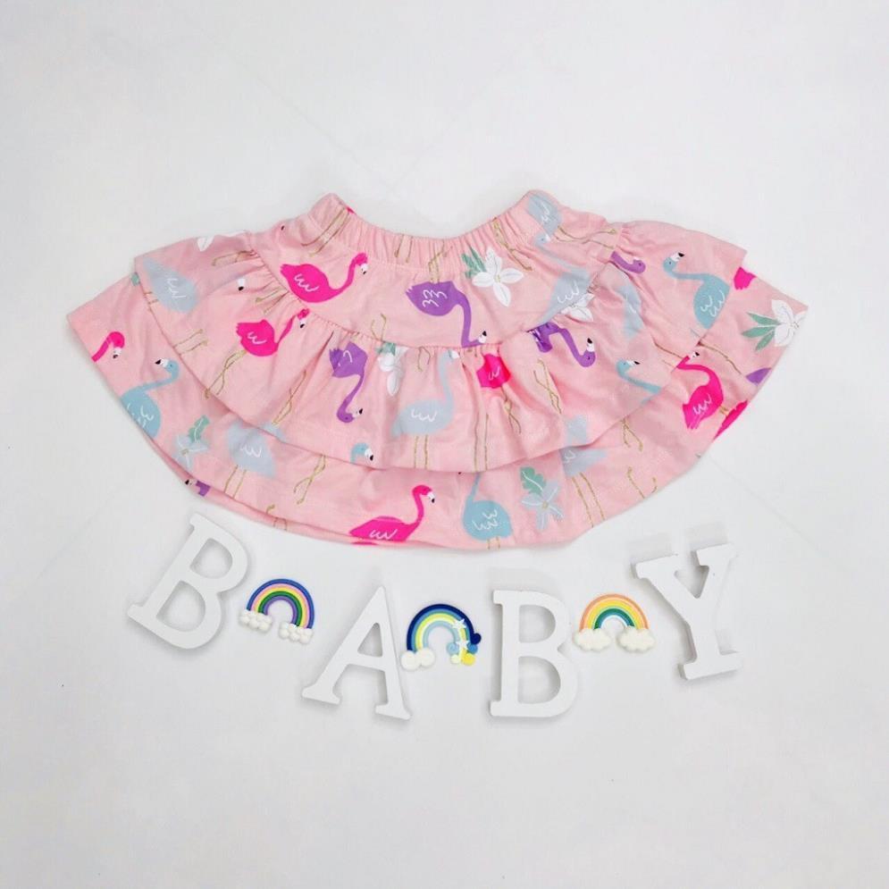 Chân Váy Bé Gái 2 Tầng, Size 1-5, Hàng Made In Vn, Chất Cotton Xuất Dư, Dáng Xòe Rộng Xinh Yêu