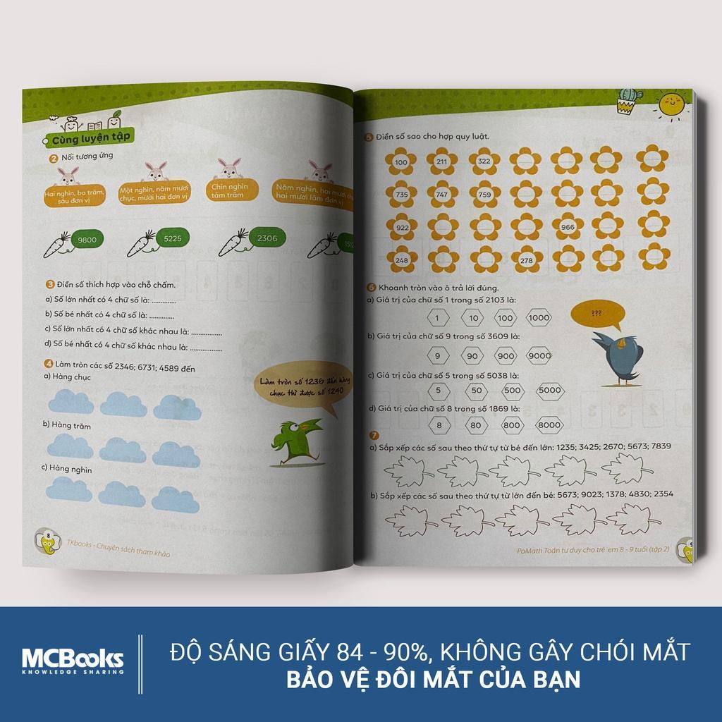 Combo Pomath Toán Tư Duy Cho Trẻ 8 - 9 Tuổi - Bản Quyền