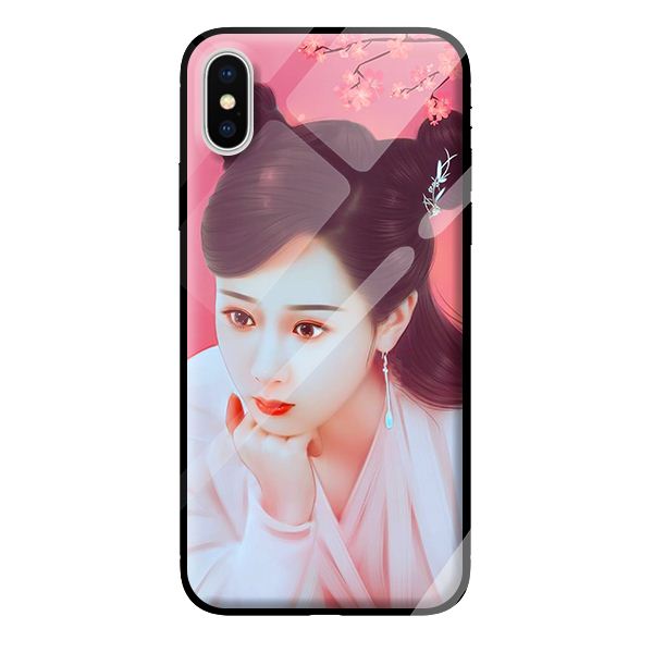 Ốp kính cường lực cho iPhone X mẫu GIRL 320 - Hàng chính hãng