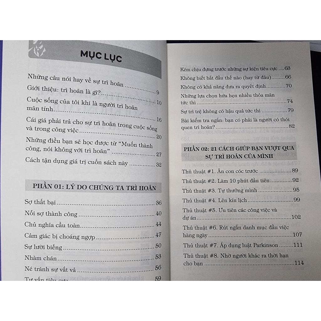 Sách - Muốn Thành Công Nói Không Với Trì Hoãn