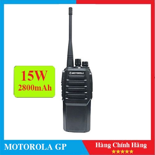 Bộ đàm Motorola GP-2700 phiên bản mới, liên lạc xa 2-4 km, pin dùng 12 giờ, xuyên phá vật cản tốt - Hàng nhập khẩu