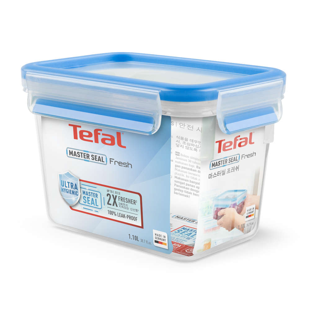 Hộp bảo quản thực phẩm nhựa Tefal Masterseal Fresh 1000ml/ 1100ml - Nhập KHẩu Đức Hàng chính hãng
