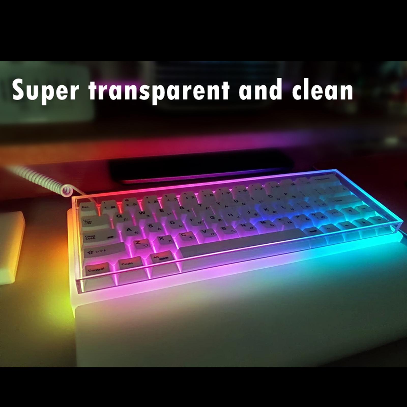 2PCS Mechanical Keyboard Dust Cover Transparent Easy to Use for Home Offices
