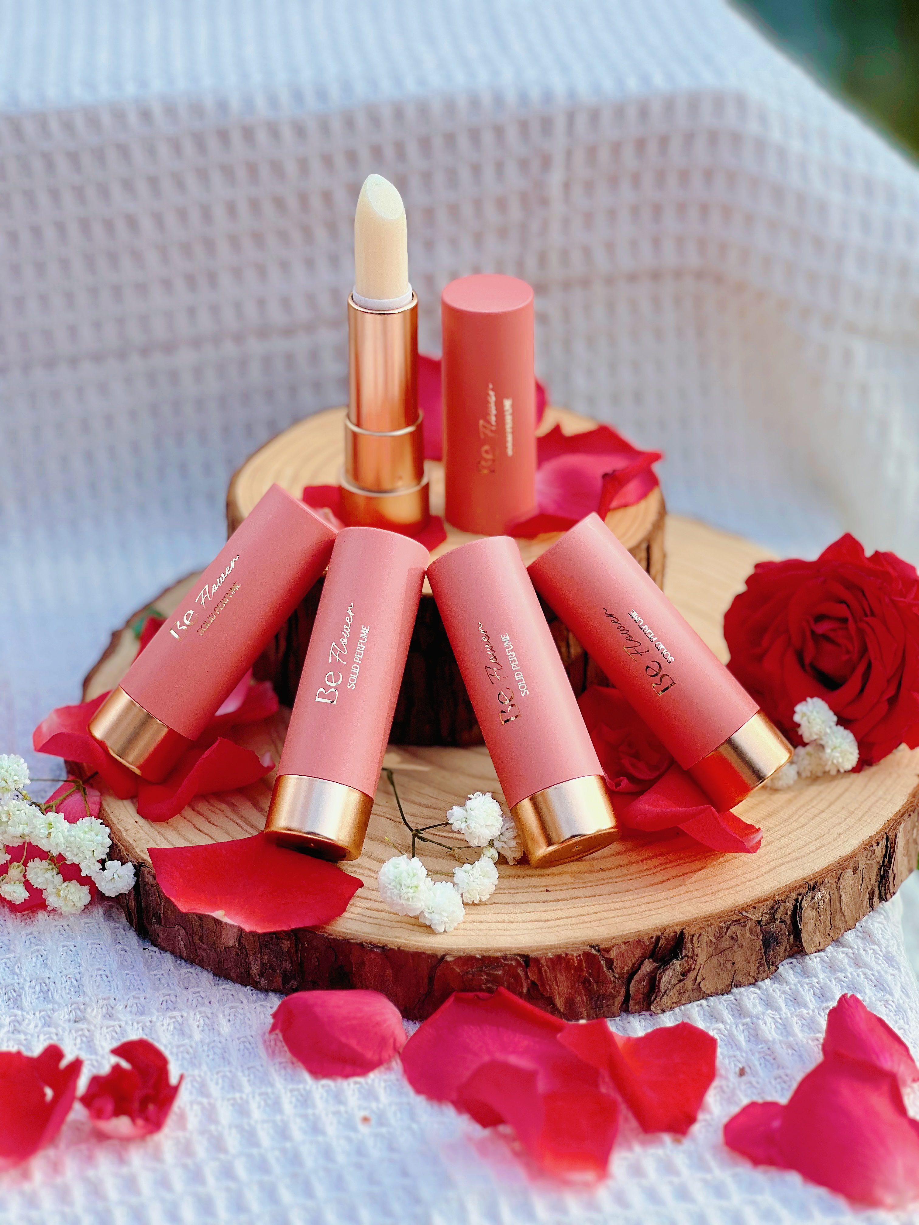 Nước Hoa Sáp Dạng Thỏi Son Be Flower Làng An Nhiên