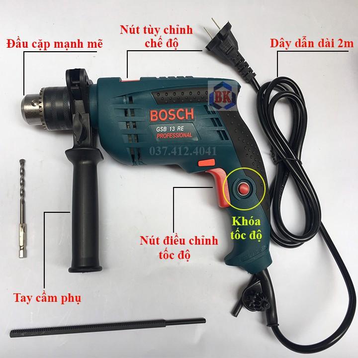 MÁY KHOAN TƯỜNG, SẮT, GỖ BOSCH KHOAN 13 LY - PROFESSIONAL GSB 13RE - BẢO HÀNH TOÀN QUỐC