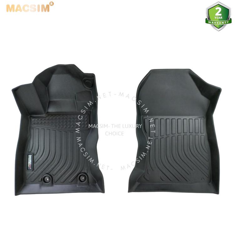 Thảm lót sàn xe ô tô Subaru Forester 2019+ Nhãn hiệu Macsim chất liệu nhựa TPE màu đen hàng loại 2