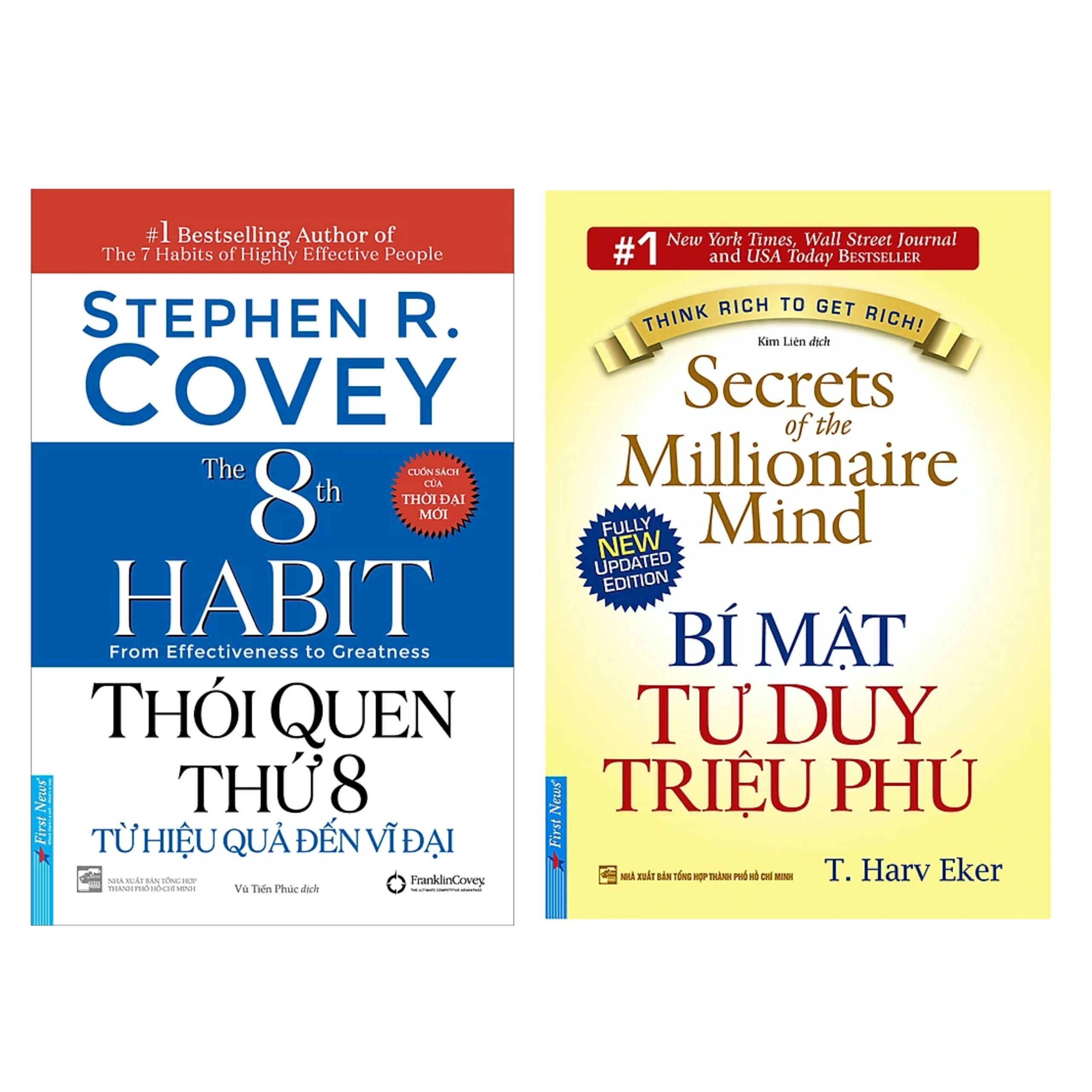 Combo 2Q: Thói Quen Thứ 8 - Từ Hiệu Quả Đến Vĩ Đại + Bí Mật Tư Duy Triệu Phú