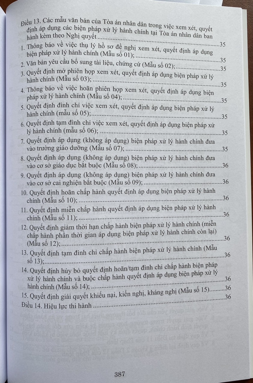 Hệ Thống Các Nghị Quyết Của Hội Đồng Thẩm Phán, Toà Án Nhân Dân Tối Cao Về  Hành Chính, Kinh Tế - Thương Mại và Hôn Nhân Gia Đình Từ Năm 2000 Đến 2023