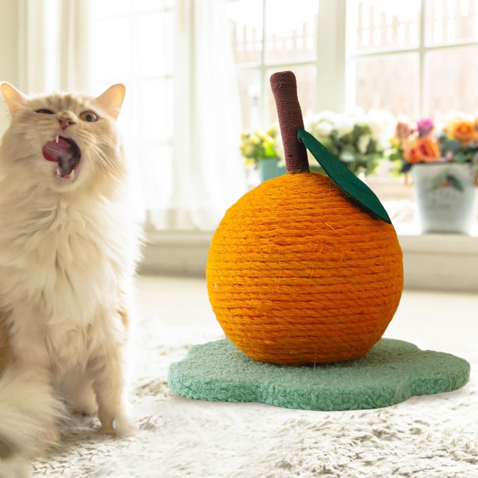 Cat Scratching Post w/ Ball Scratcher Toy Training Exercise Interactive Toy