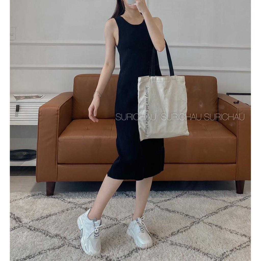 Đầm Thun Gân Trơn