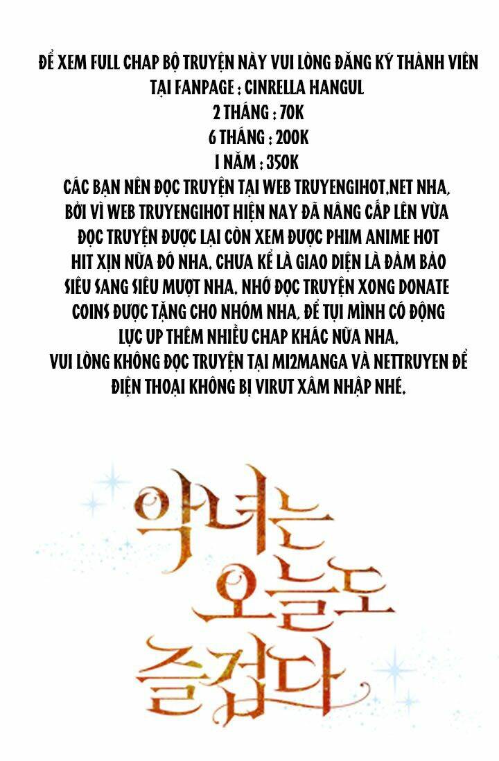 ác nữ hôm nay lại yêu đời rồi! chapter 35.1 1