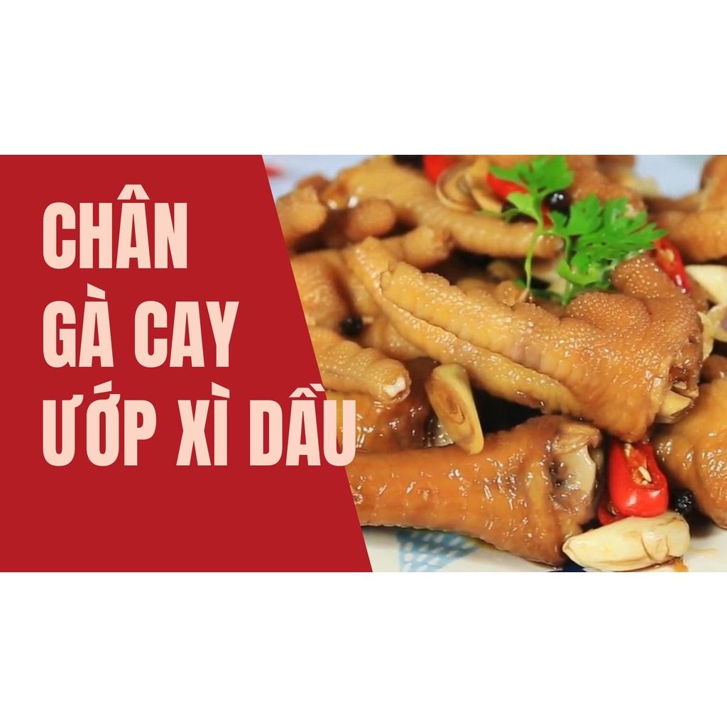 Chân gà cay heyyo ướp xì dầu 1 hộp 10 đồ ăn vặt chân gà Việt Nam giai giòn sần sật vệ sinh an toàn thực phẩm