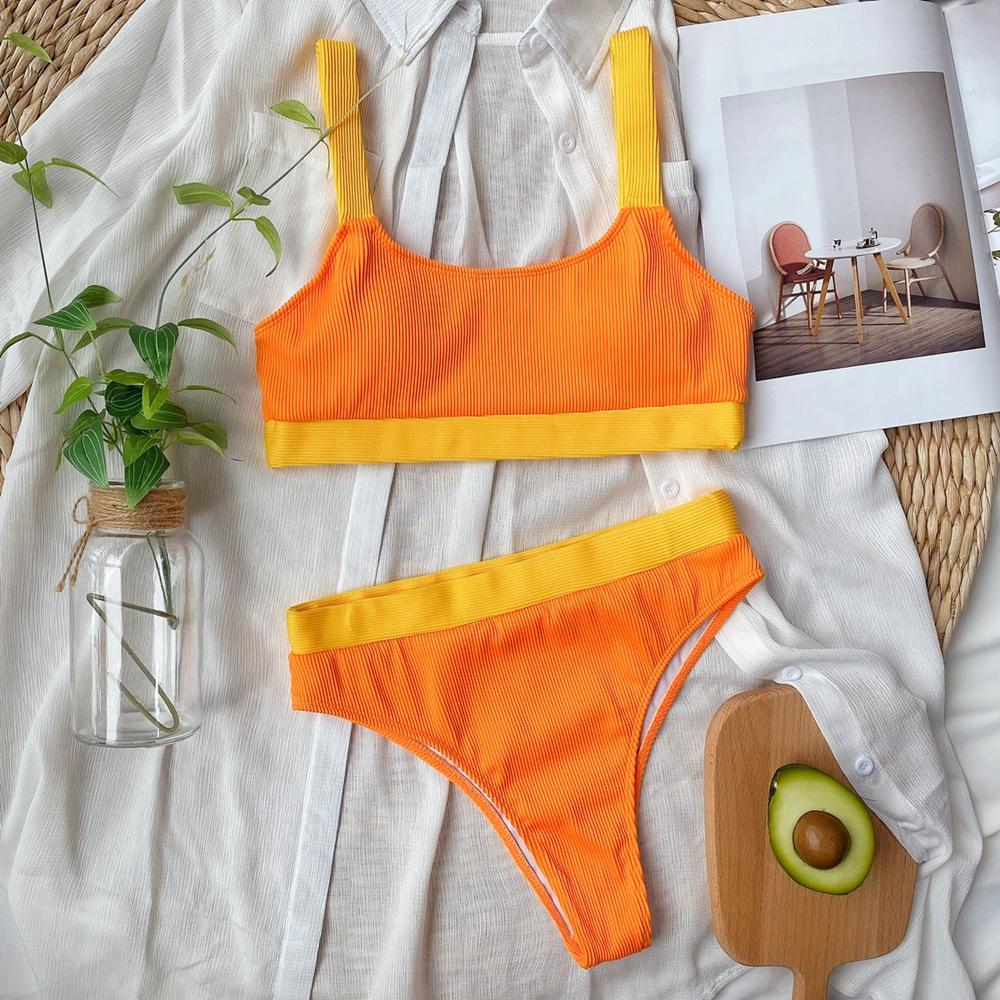 2021 Mới Cao Cấp Gợi Đồ Bơi Bikini Đồ Bơi Nữ Bandeau Đẩy Lên Bikini Bộ Khóa Áo Tắm Mặc Đi Biển Bơi phù Hợp Với