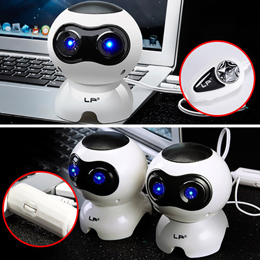 Loa vi tính laptop để bàn loa nghe nhạc mini S100 hình Robot âm thanh siêu trầm sống động hàng nhập khẩu