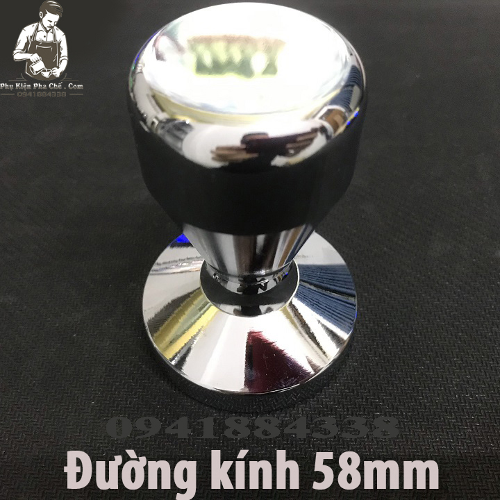 Temper, Tamper, Tay Nén Cà Phê Inox Cao Cấp 58MM