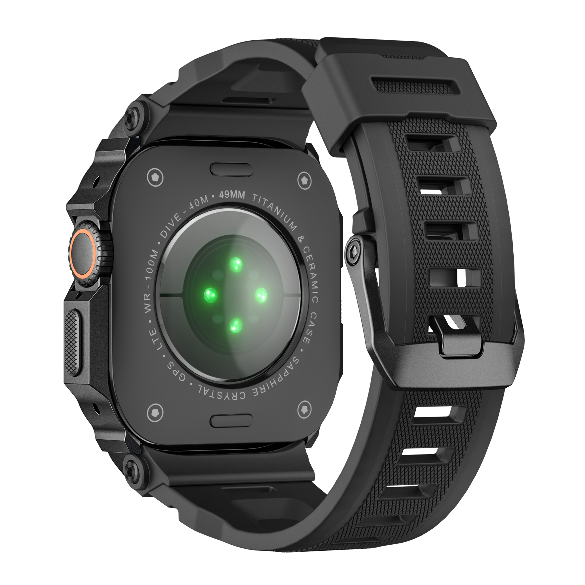 Ốp Case tích hợp dây đeo Kim Loại cho Apple Watch Series 10/11 46mm &amp; Apple Watch Ultra 1/2/3 49mm - Hàng Chính Hãng