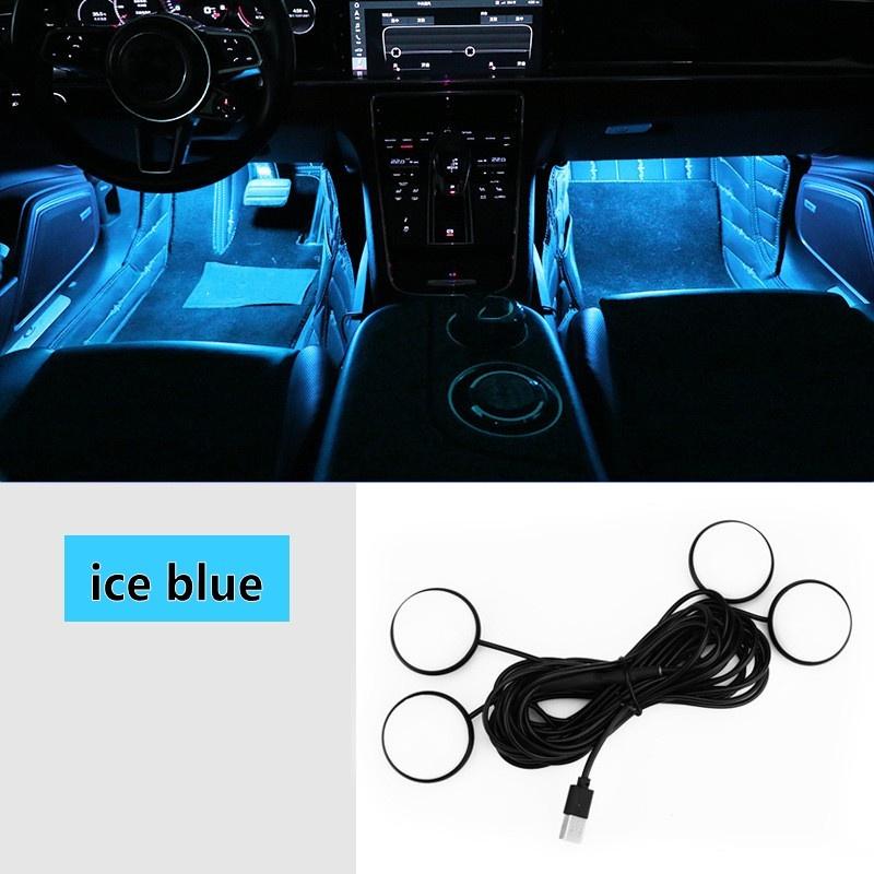 Đèn LED USB 4 Trong 1 Nhiều Màu Sắc Dùng Trang Trí Nội Thất Xe Ô Tô