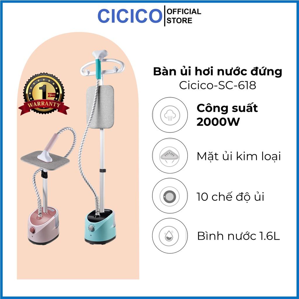 Bàn ủi hơi nước đứng Sohi SC-618 công suất 2000, 2 chế độ ủi treo, ủi phẳng, phù hợp mọi loại vải, BH 12 tháng