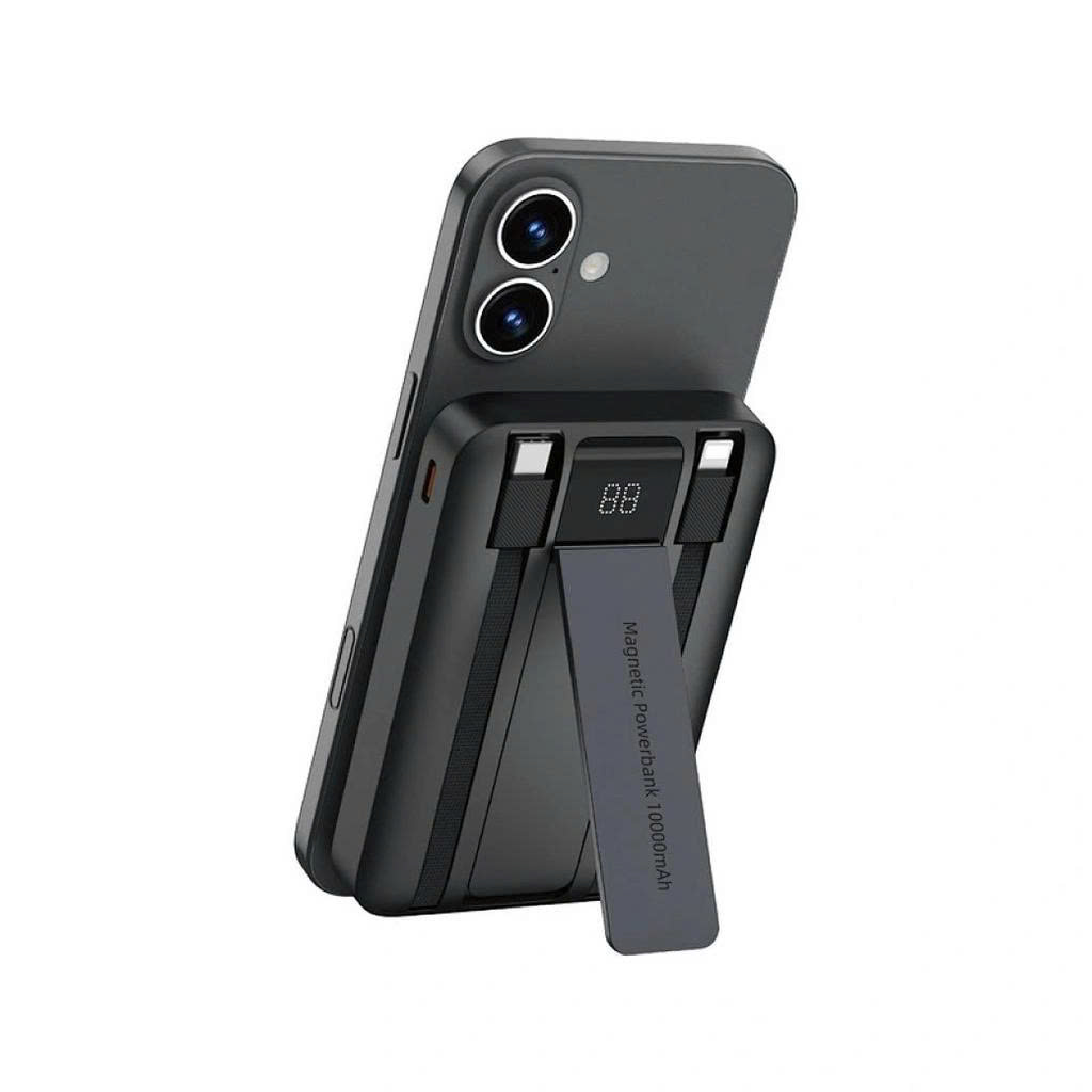 Pin sạc dự phòng WIWU Wi-P061 10.000mAh – 22.5W | PD 20W | Không dây | Tích hợp cáp Type-C &amp; Lightning. Hàng Nhập Khẩu