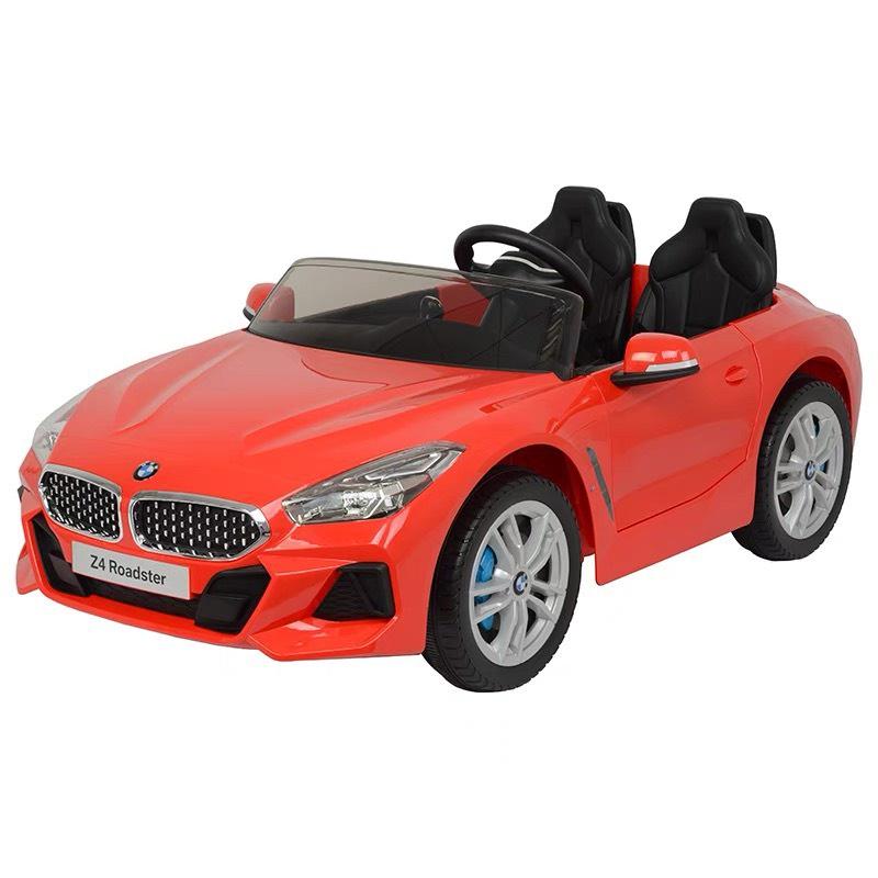 Ô tô điện trẻ em BMW Z4 Roadster 2 chỗ kết nối bluetooth 2 quạt gió có nhún (Đỏ-Xanh-Trắng)