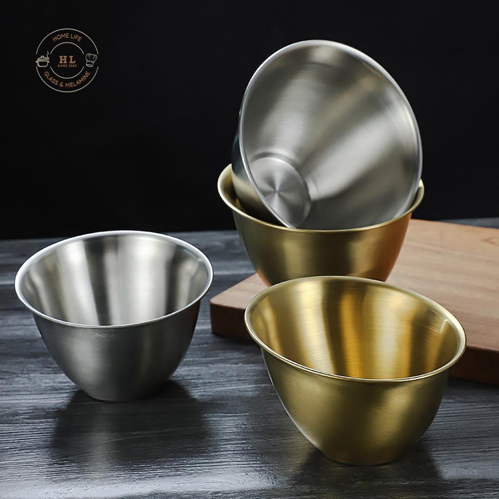 BÁT - TÔ SUS304 DÁNG LOE | Tô Decor Inox không ăn mòn chuyên dụng đựng Salat - Món Trộn - Lẩu Hàn Quốc