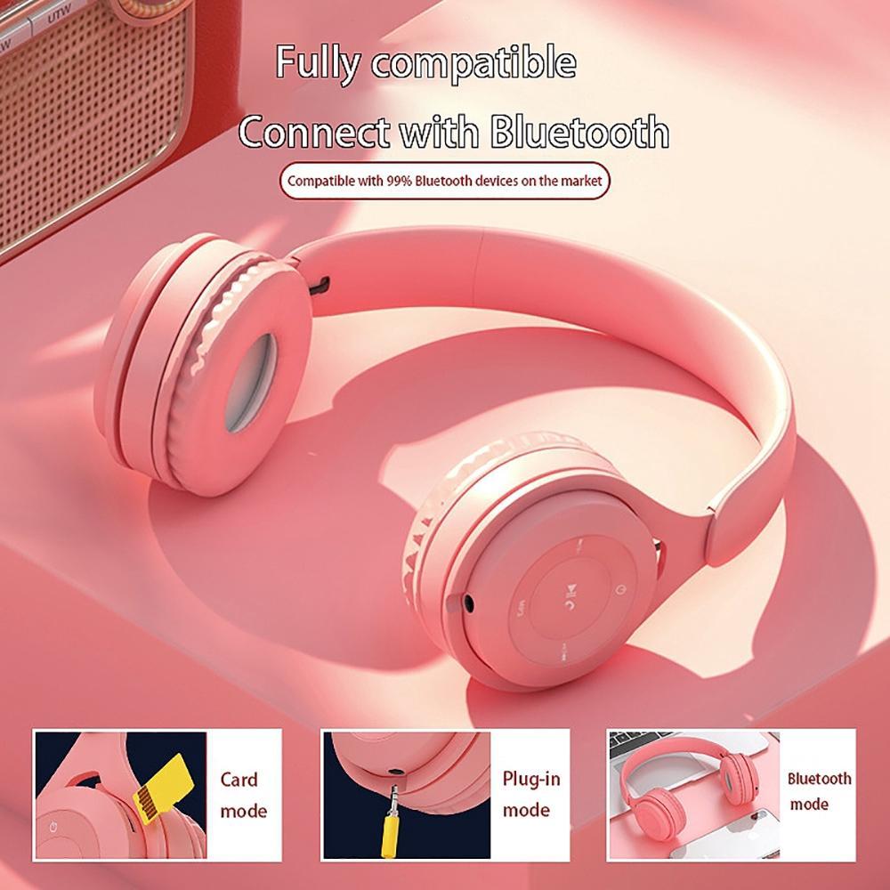 Tai Nghe PULIERDE Y08 Bluebooth 5.0 Chụp Tai Âm Thanh HiFI Có Mic