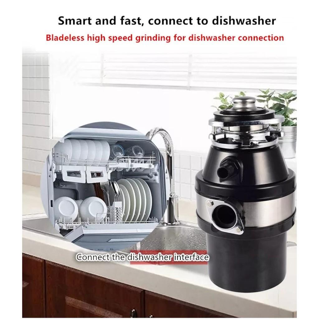 Máy nghiền thức ăn thừa thải cống rãnh Food Waste Disposer German (Đen)