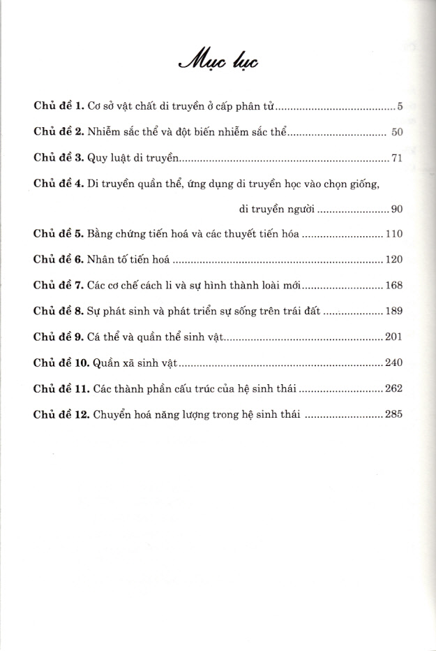 Chinh phục câu hỏi lý thuyết sinh học theo chủ đề (Dùng chung cho các bộ SGK)