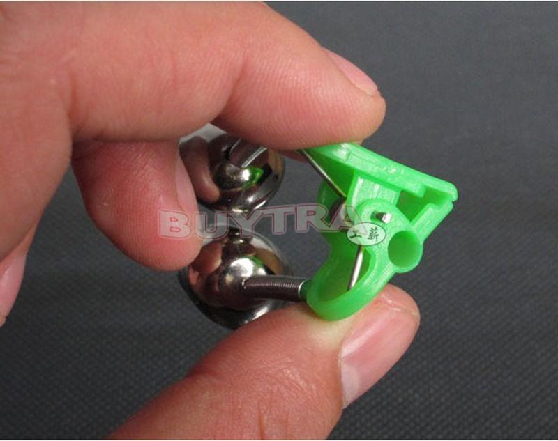 10Pcs Rod Clamp Fishing Tip Bite Lure Alarm Twin Ring