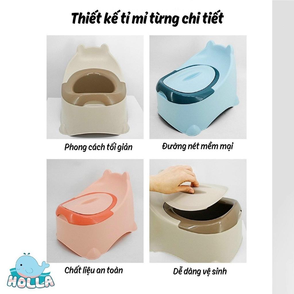 Bô Holla tập đi vệ sinh làm từ nhựa nguyên sinh an toàn cho bé, mã HL - 03145