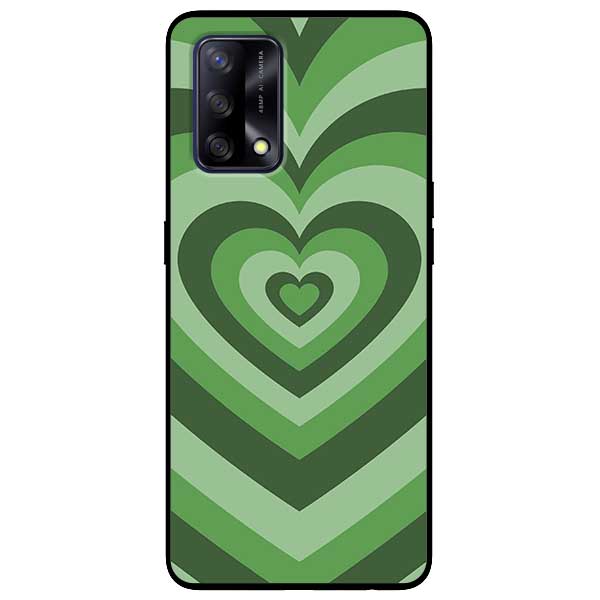 Ốp lưng dành cho Oppo A54 / A74 / A94 - Tim Cầu Vồng Xanh Lá