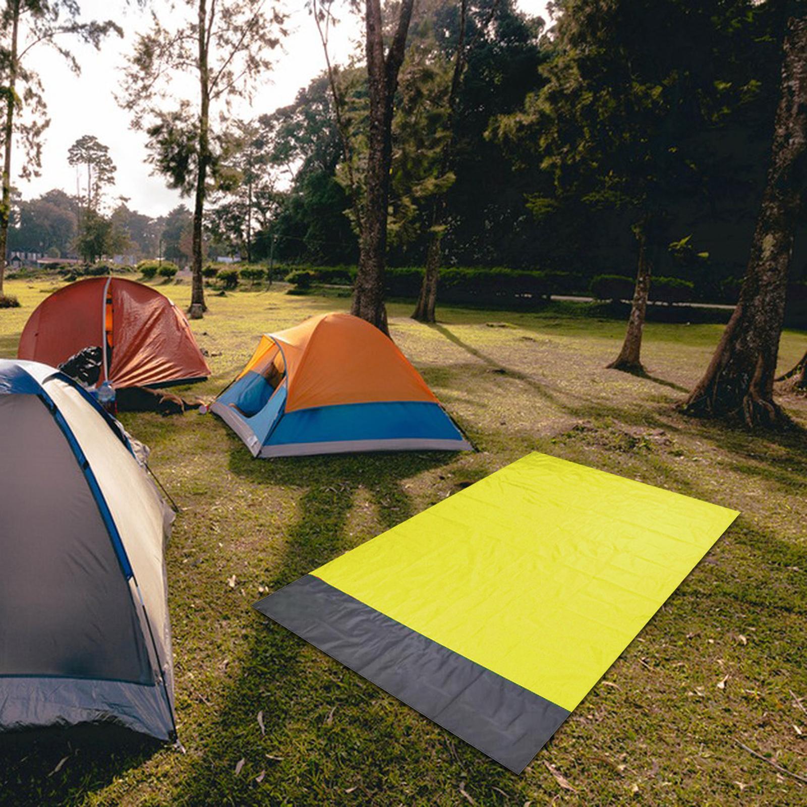 Pocket Picnic Blanket 210x200cm Garden Sheet Large Picnic Mat Compact Portable Rug Beach Mat for Hiking Festival Grass Activities