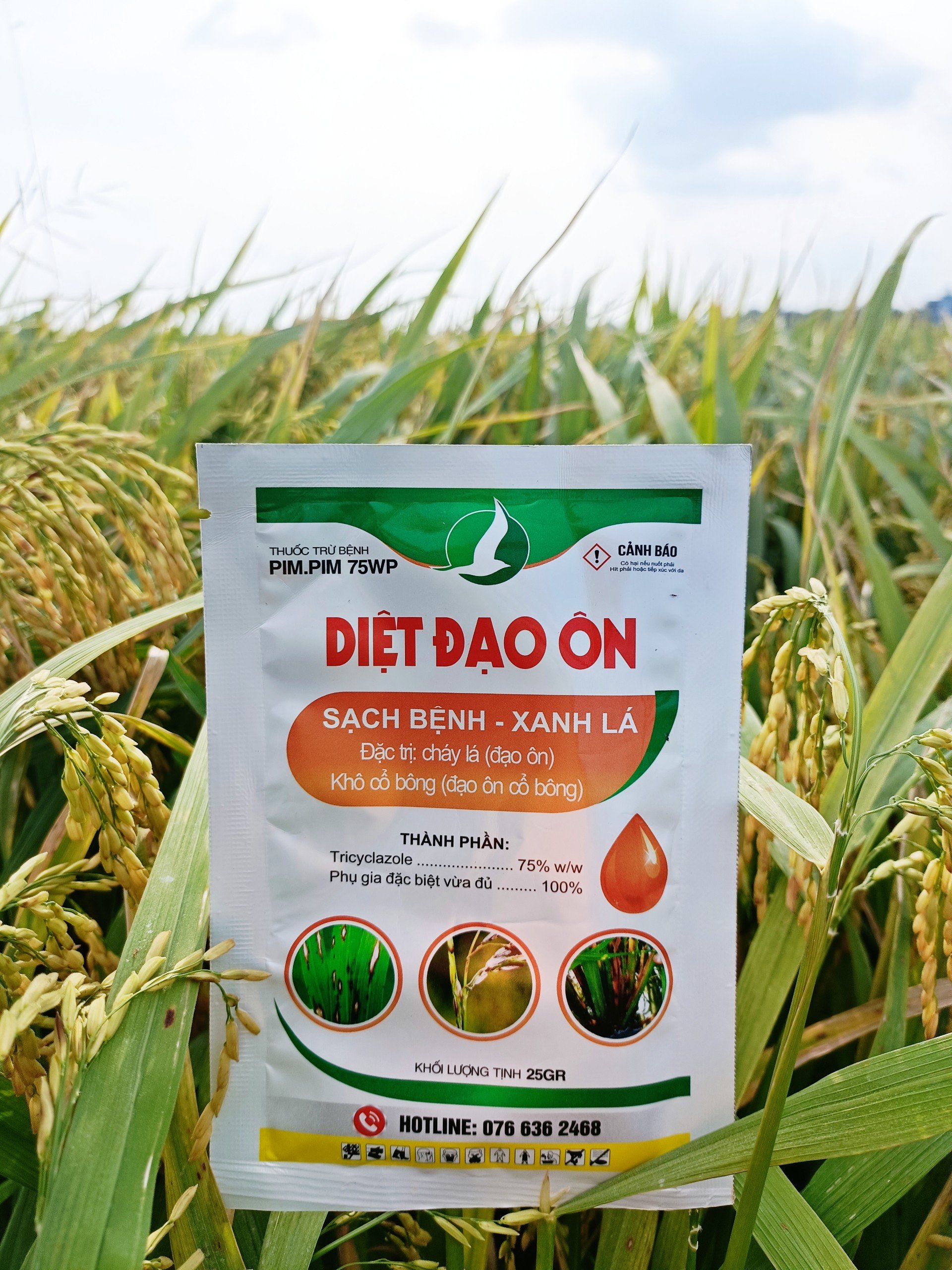 THUỐC DIỆT ĐẠO ÔN LÁ, ĐẠO ÔN CỔ BÔNG - DIỆT ĐẠO ÔN 25G