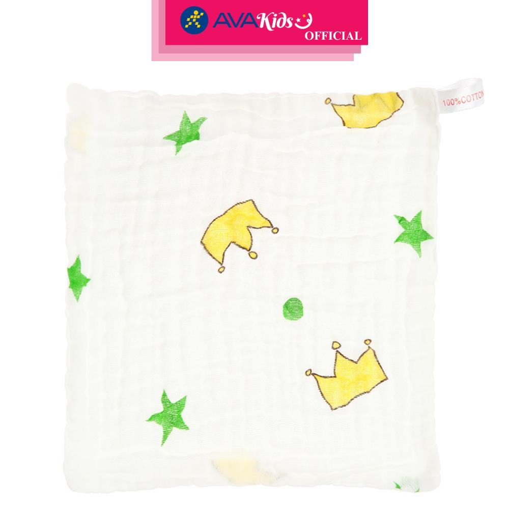 Set 5 cái khăn mặt xô cotton 6 lớp TOP KIDS 30x30 cm - Màu ngẫu nhiên