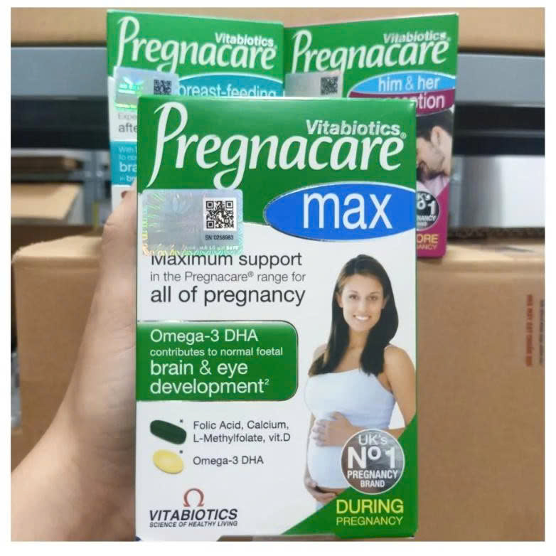 Viên Uống Vitamin bà bầu Vitabiotics Pregnacare Max 84 viên