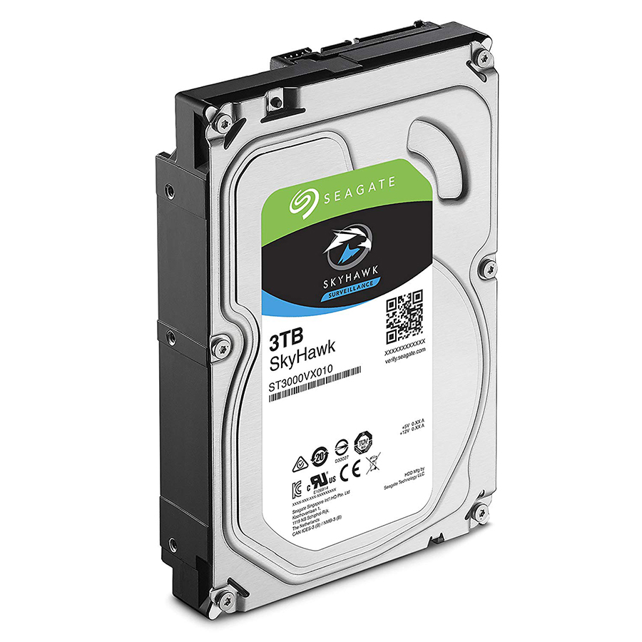 Ổ Cứng HDD Seagate SkyHawk ST3000VX010 Sata III 3TB/64MB/5900rpm - Hàng Chính Hãng