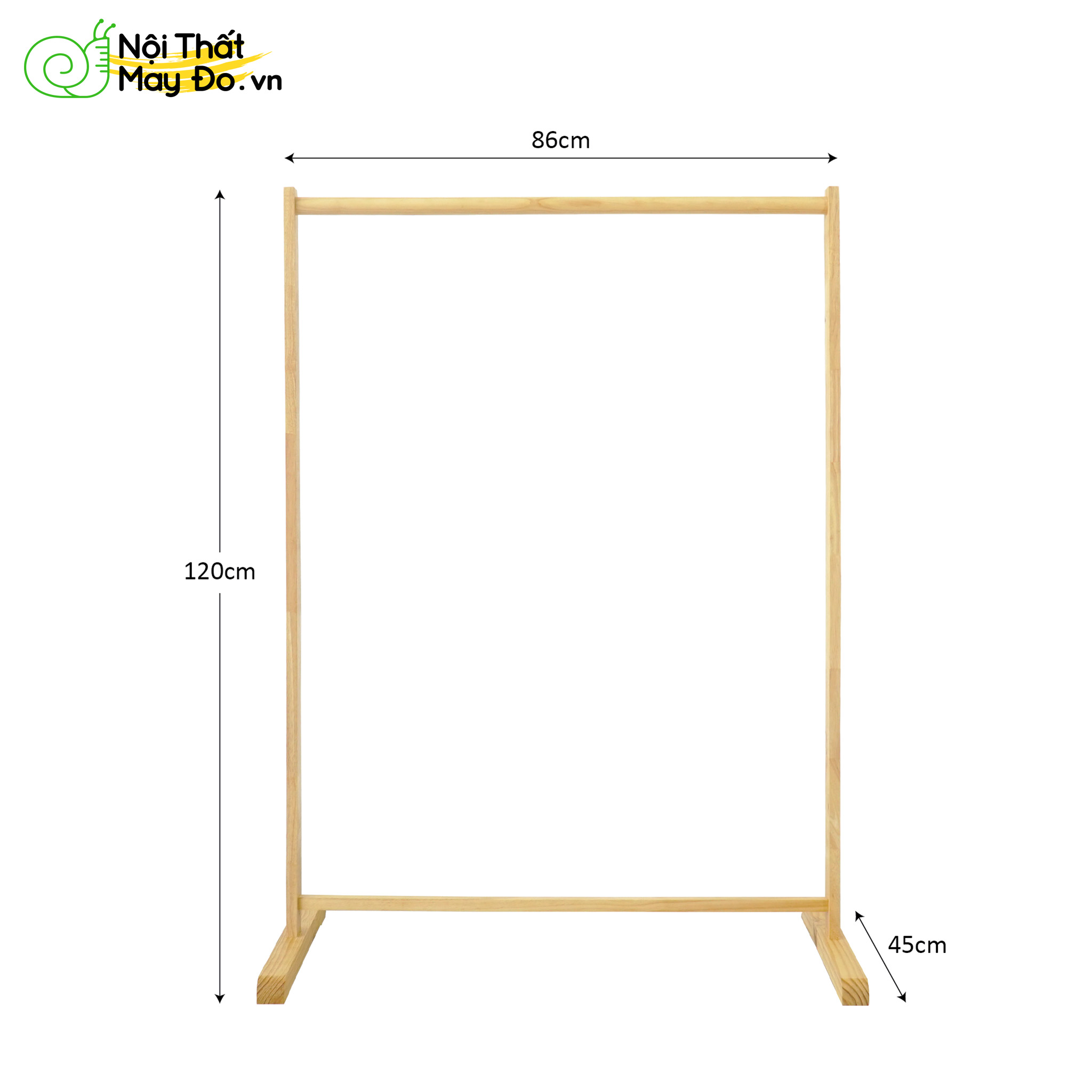 Giá Treo Quần Áo Tiện Lợi - Simple Hanger 86 - Thiết Kế Thanh Treo Ngang Đơn Giản - Có 2 Màu Sắc Lựa Chọn