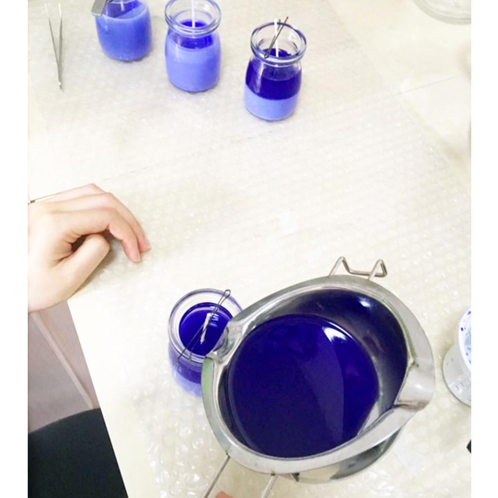 3xLong Handle Candle Wax Melting Pot Liquid Wax Pouring Tool Paraffin Melter