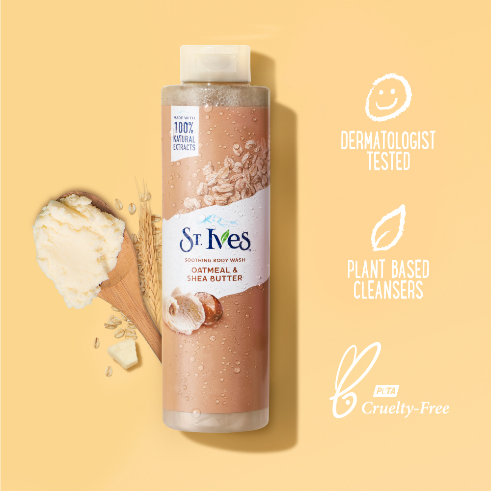 Combo 2 chai Sữa tắm dưỡng da St.Ives Yến mạch và Bơ 650ml