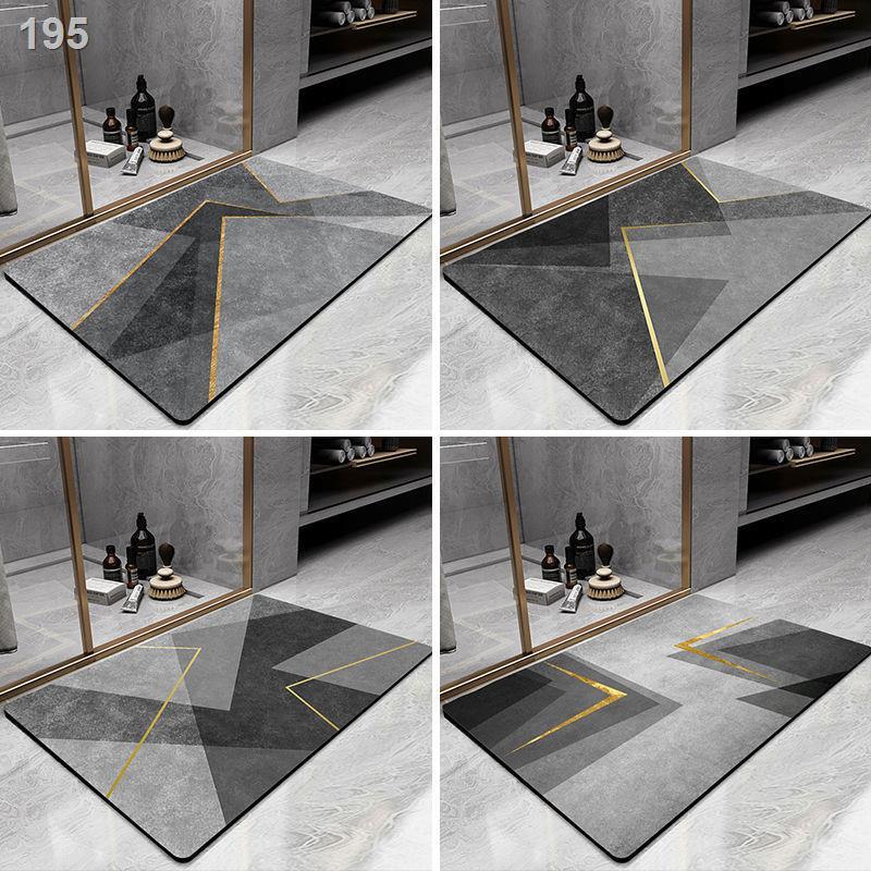 Diatom bùn nhà vệ sinh thấm thảm sàn cửa tắm khô nhanh chống trượt đất diatomaceous