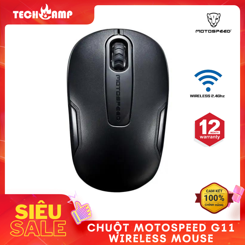 Chuột Motospeed G11 Wireless Mouse - Hàng chính hãng