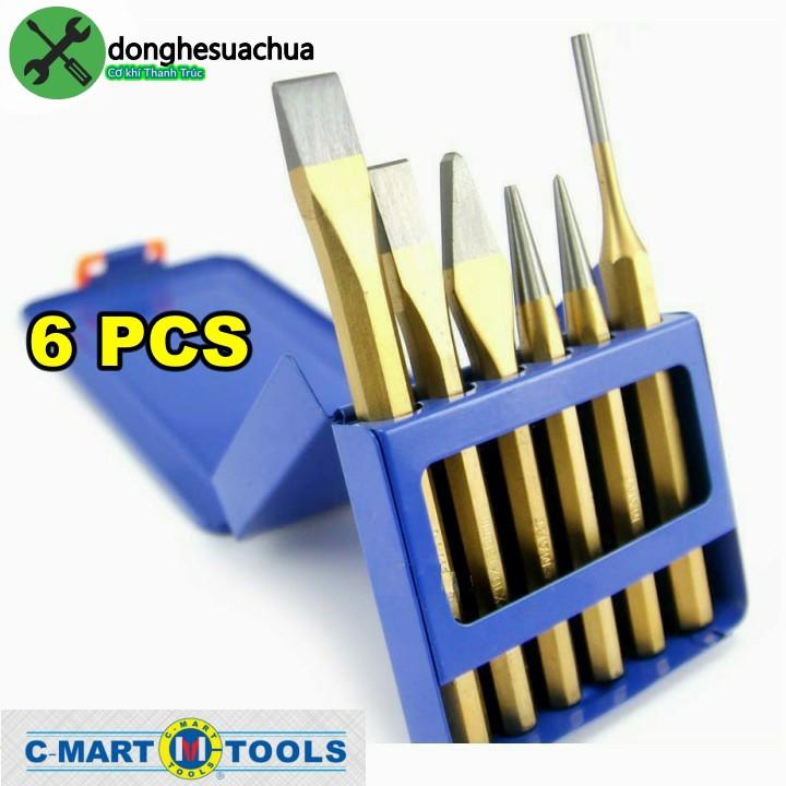 Đục đột sắt C-mart A0127 6 chi tiết